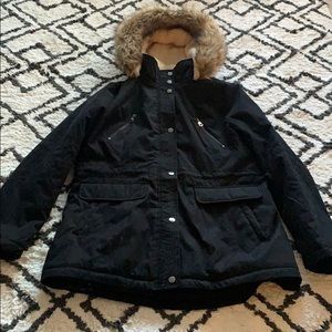 Nautica Black Winter Parka